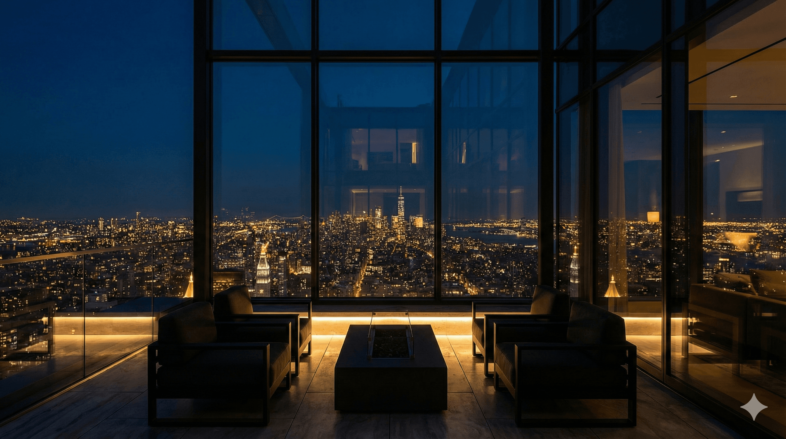 Penthouse View at Night